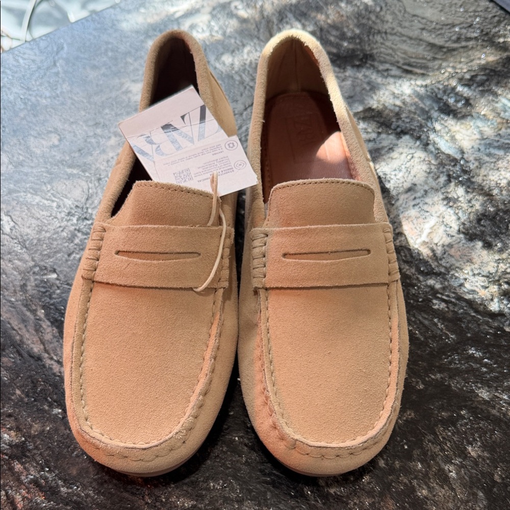 Zara Kids Beige Loafers